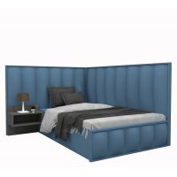 Pat Tapitat de Colt ARMY 140 DR fara noptiere, Aura 12 Pat Tapitat de Colt ARMY 140 DR fara noptiere, Aura 12